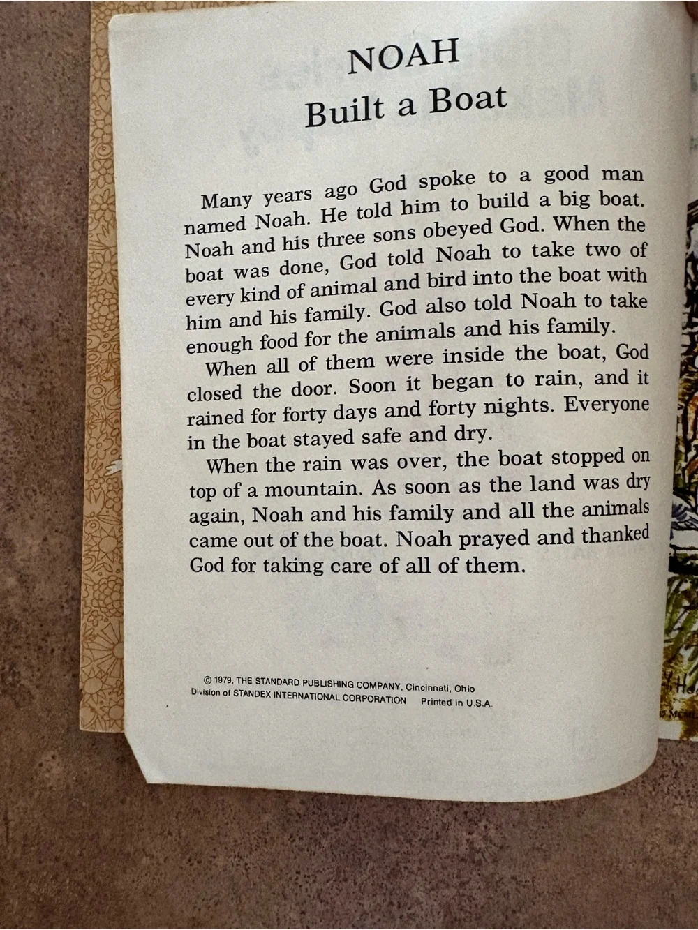 Vintage 1979 “Bible Stories Make Me Happy” – A Happy Day Book